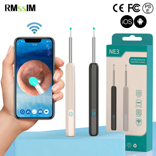 Ear Cleaner High Precision Ear Wax Removal Tool with Camera 1080P Wireless